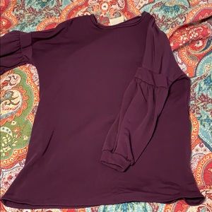 Oversized tunic with pockets